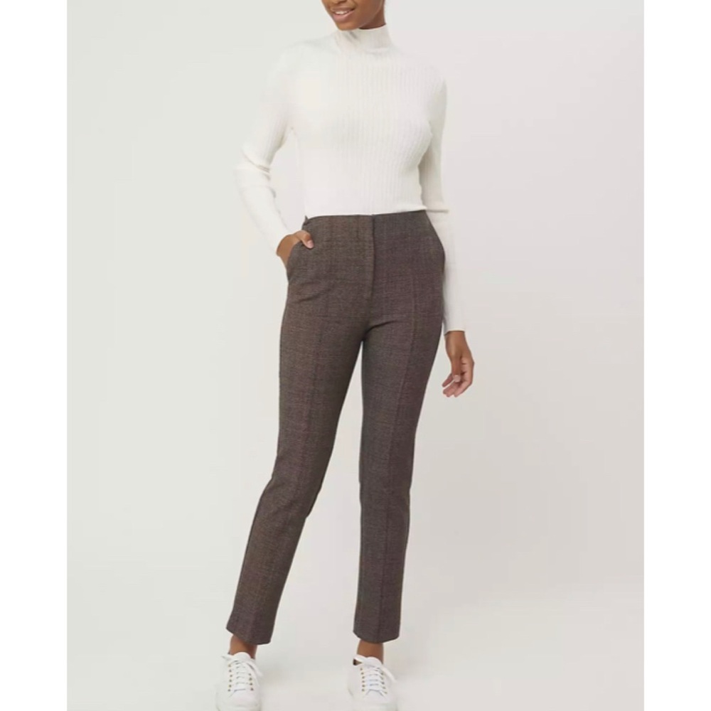 Plaid High Waisted Ankle Pants